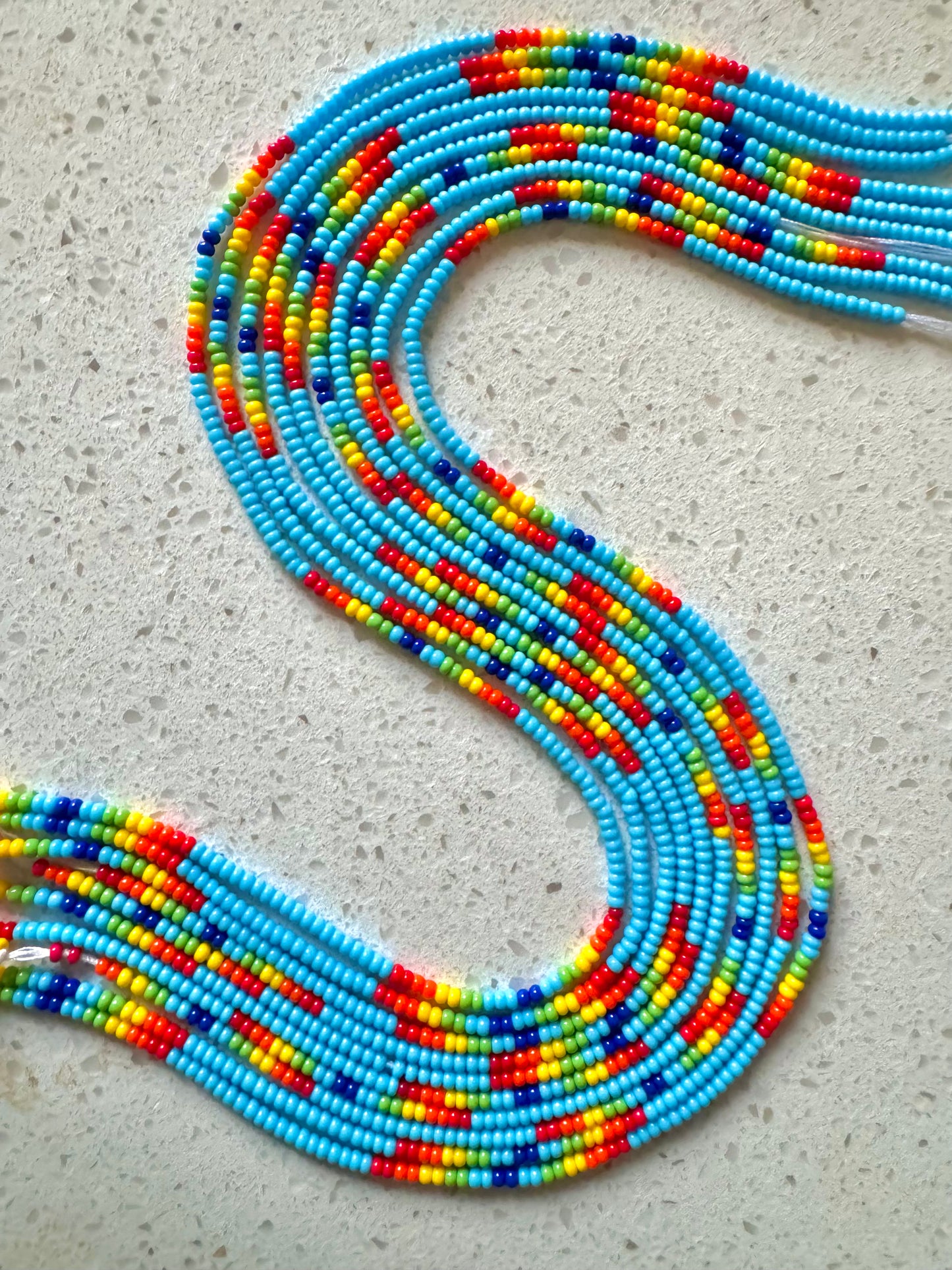 Blue Rainbow Anklet