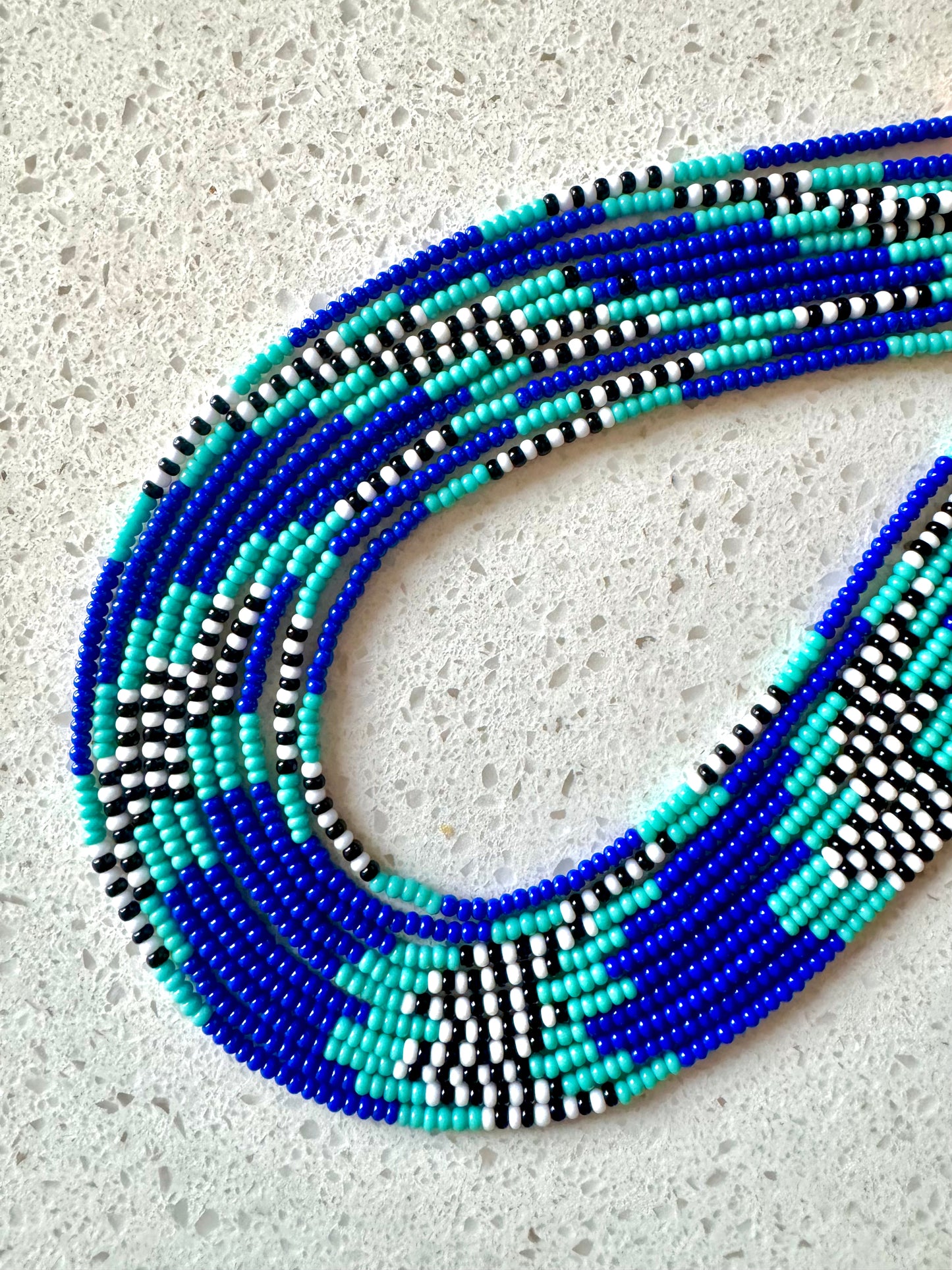 Ocean Black & White Anklet