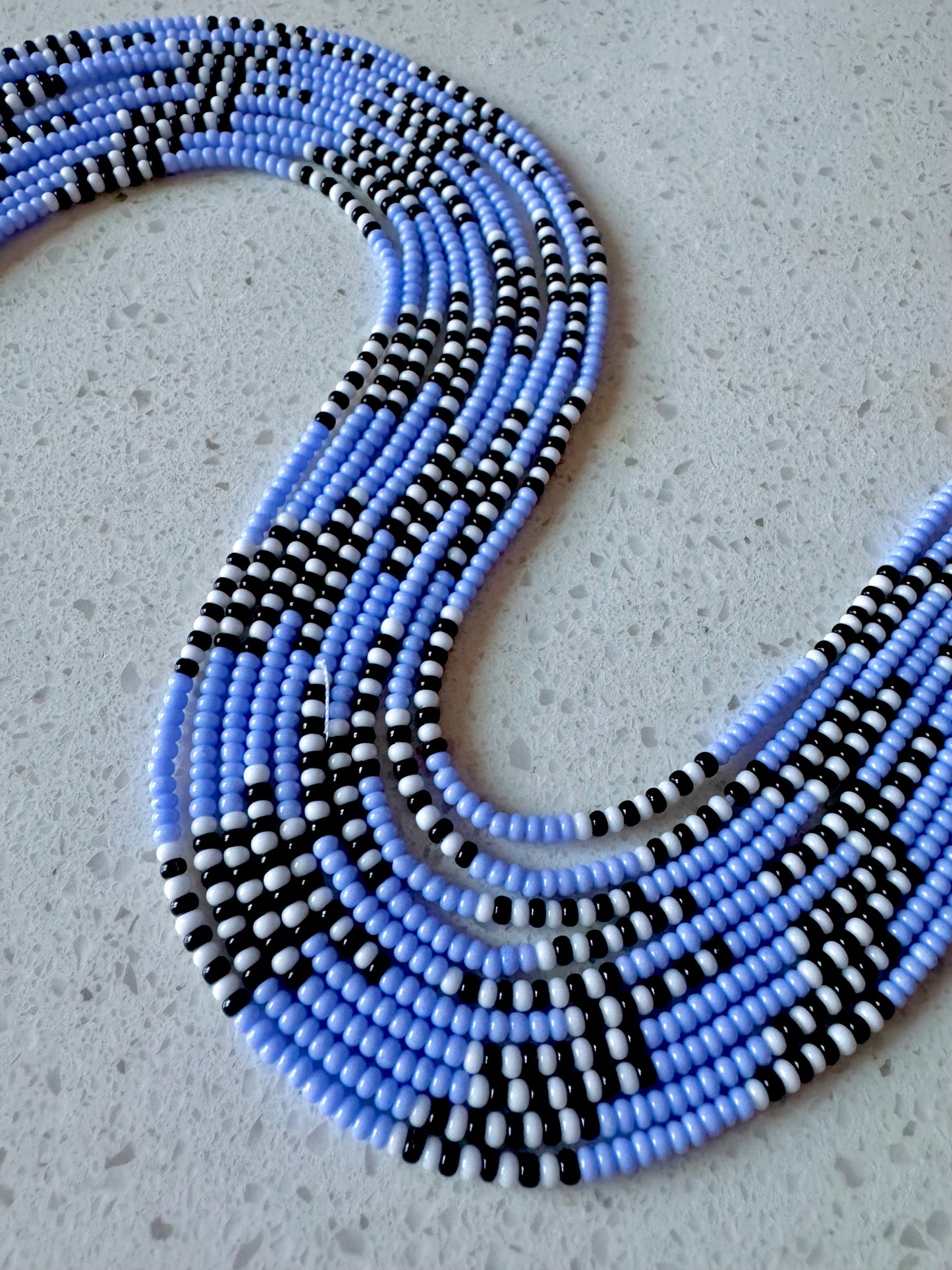 Periwinkle Stripe Anklet