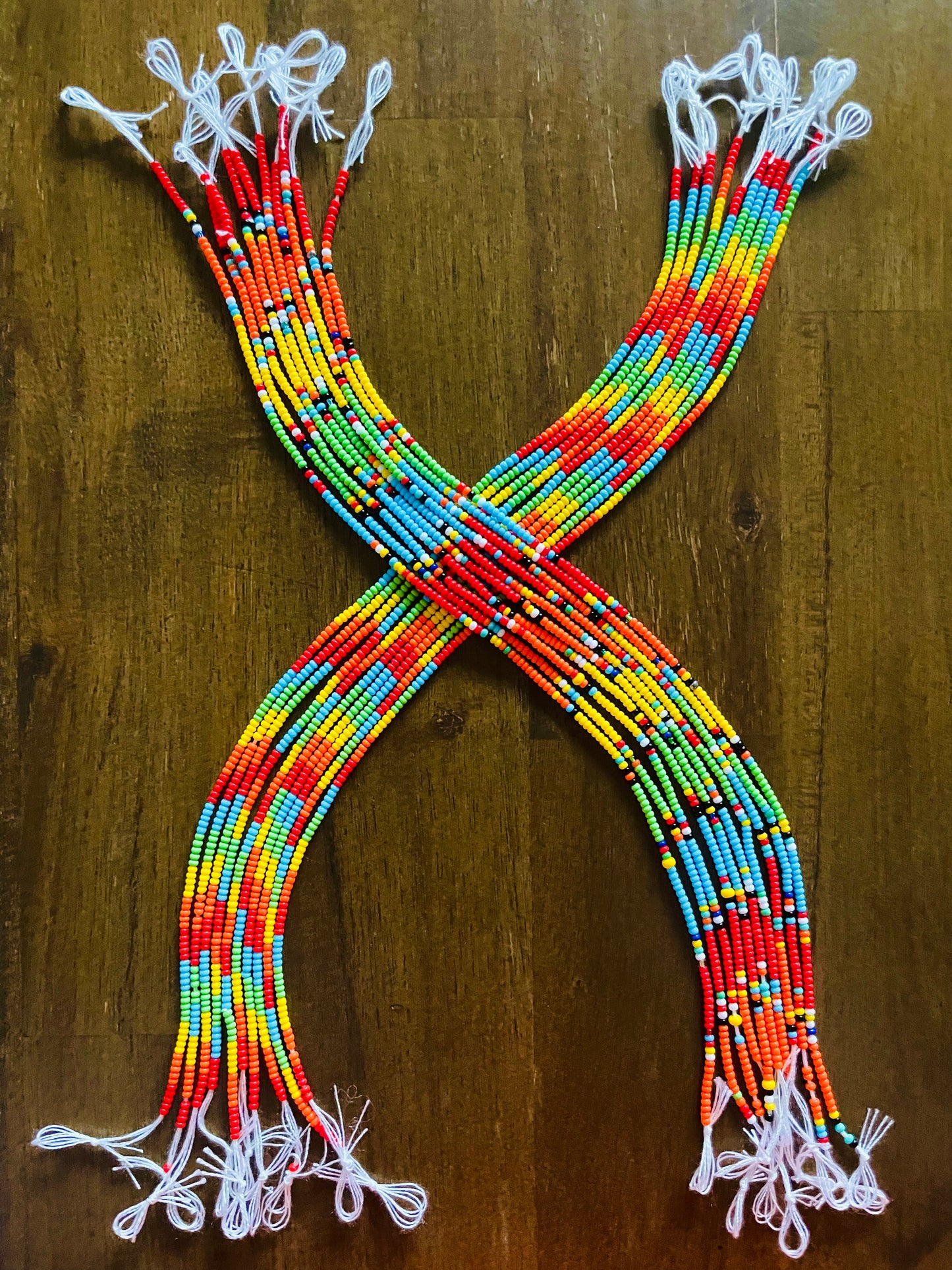 Multicolor Pattern Anklet (Set)