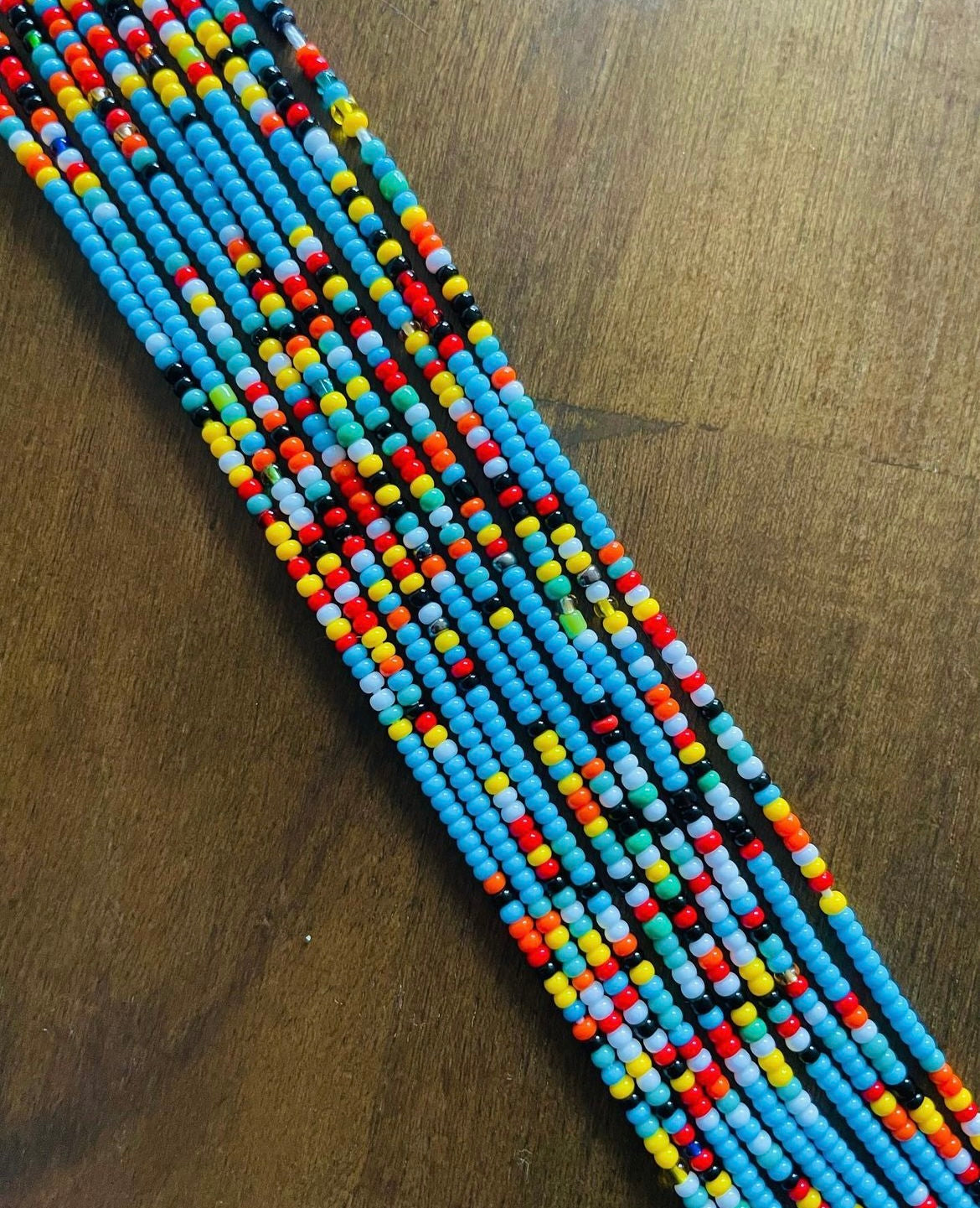 Light Blue Misha Maasai Anklet