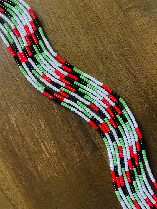 White RBG Anklet